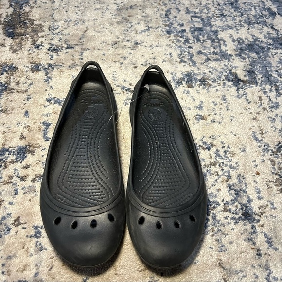 Crocs Kadee Black Ballerina Flats Size 9 - Picture 3 of 8